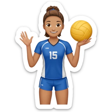 volleyball player sticker