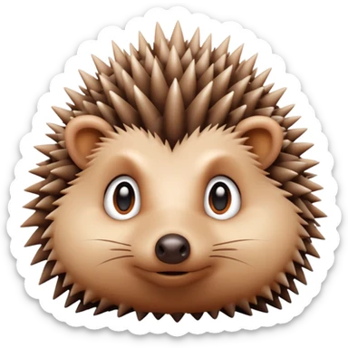 Emotional hedgehog  sticker