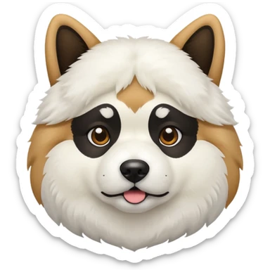 Akita blanco sticker