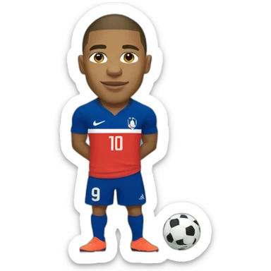 Kylian mbappe, france, world cup, buff sticker