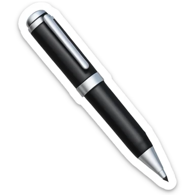 Emoji iOS d’une signature manuscrite : un petit gribouillage fluide au trait fin, style signature rapide au stylo. sticker