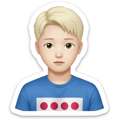 kpop obsessed boy named daniel 12 years old ugly sticker