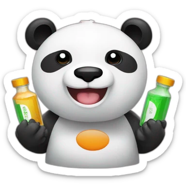 Panda drugs sticker