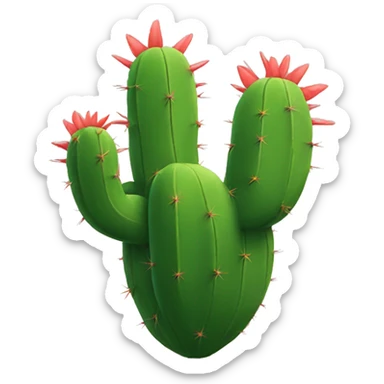 heart that looks like a cactus sticker