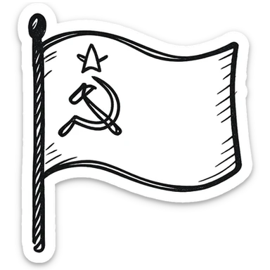 Soviet Union flag sticker