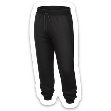 black sweat pants no person sticker