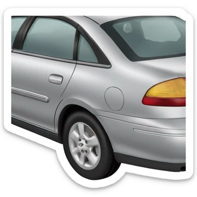 1999 mercury sable car silver sticker