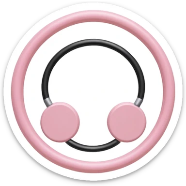 light pink pilates magic circle sticker