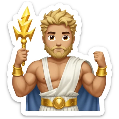 Greek god Zeus sticker