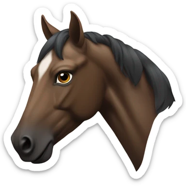 racing horse head sticker
