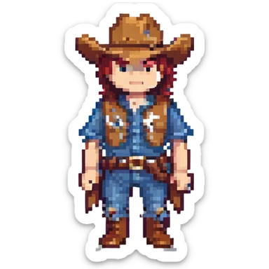 cowboy sticker
