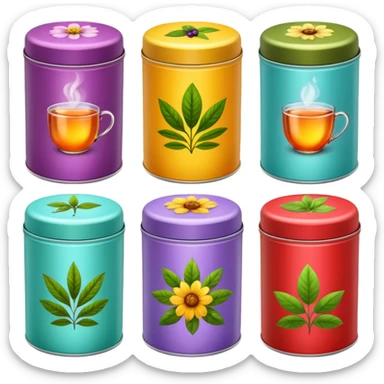 Herbal Tea Tins sticker