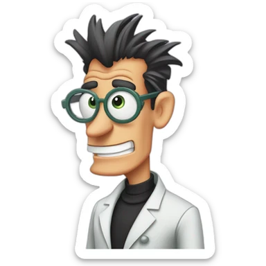 dr doofenshmirtz from phineas and ferb sticker