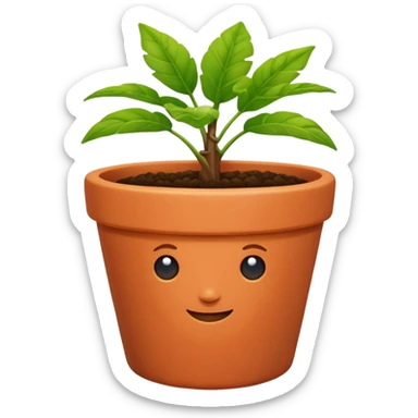 gardening plant pot color change sticker