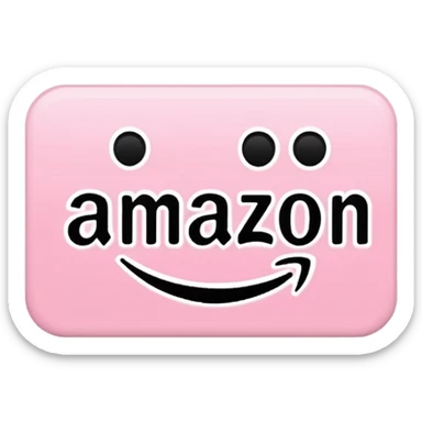 amazon prime video aesthetic logo in pastel pink sticker