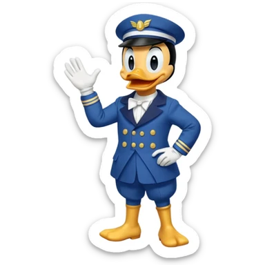 donald duck full sticker