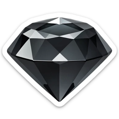 56 karat black diamond crystal sticker