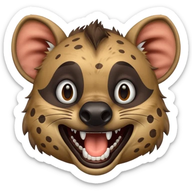 Laughing hyena sticker