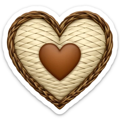 boho heart sticker