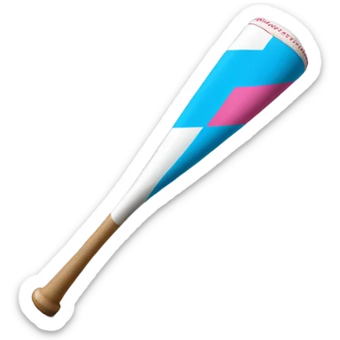 Transgender flag baseball bat sticker
