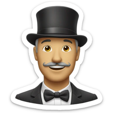 monsieur avec calvitie sticker