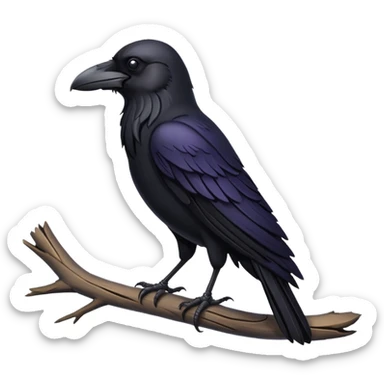 mystical raven sticker