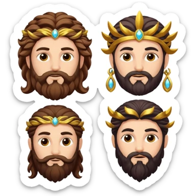 dionysus, zeus, and semele  sticker