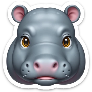 Hippo emoji sticker