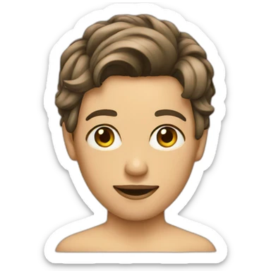 Homme dans femme sticker