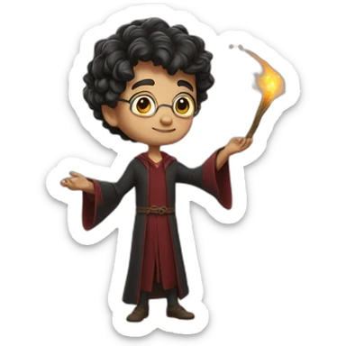 Harry poter who casts a spell sticker