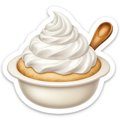whipped cream scoop sticker