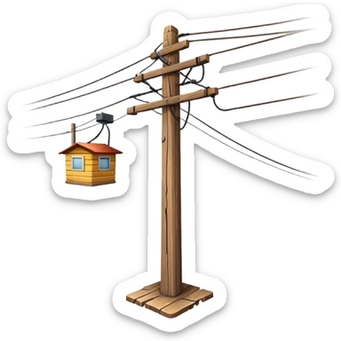 Power pole sticker