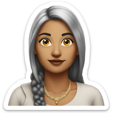 indian professional hyperrealistic woman sticker