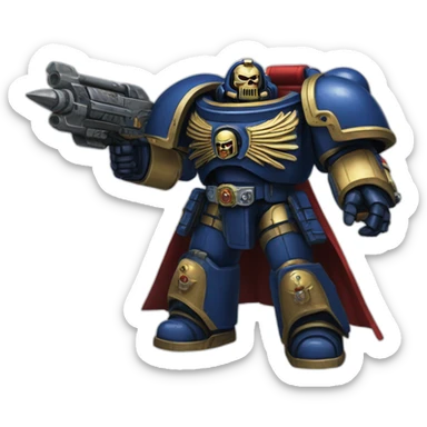 Warhammer 40k space marine sticker