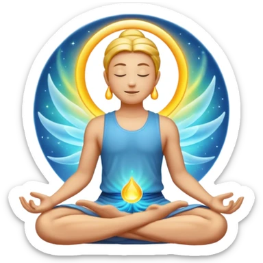 meditation energy sticker