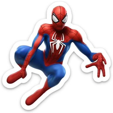 Spider-Man playing basketball  sticker
