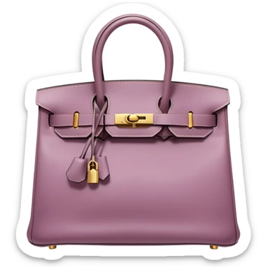 hermes birkin mauve color gold hardware sticker