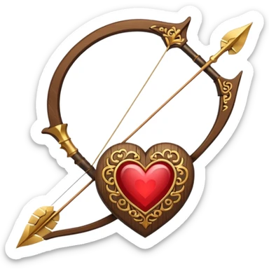love bow and arrow sticker