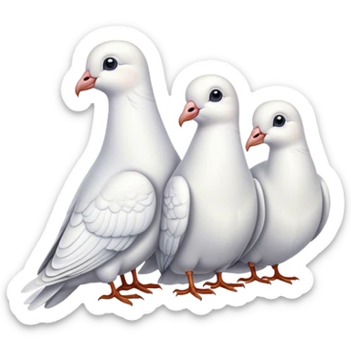 three turtledoves sticker