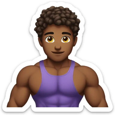 Buff teen sticker