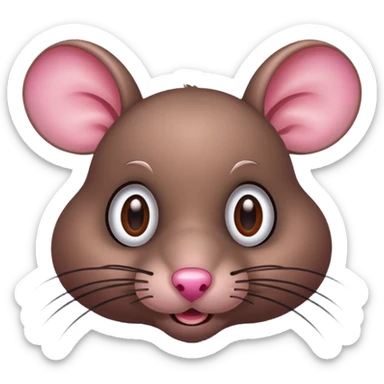 Big eyes rat sticker