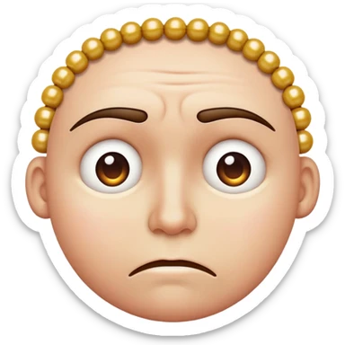 make me an emoji face for anxiousness sticker