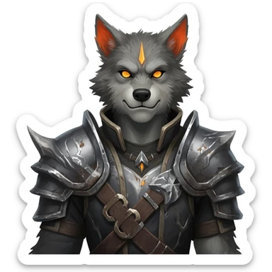 werewolf deathknight sticker