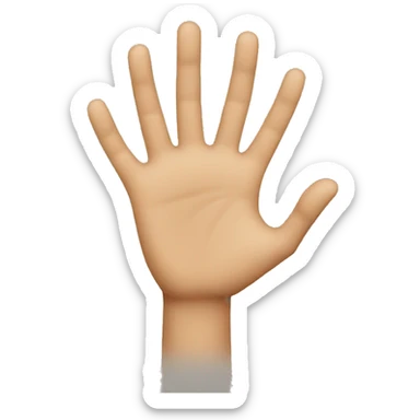 bringing hand sticker