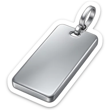 silver bar, silver tag sticker