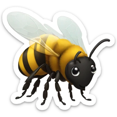 Lonely bee sticker