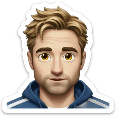 Robert Pattinson in a tracksuit  sticker