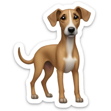 Ridgeback Whippet Mix sticker