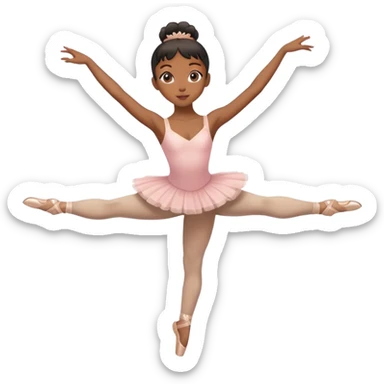 black girl ballerina posing  sticker