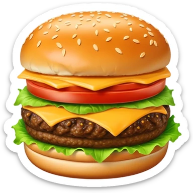 cheeseburger sticker